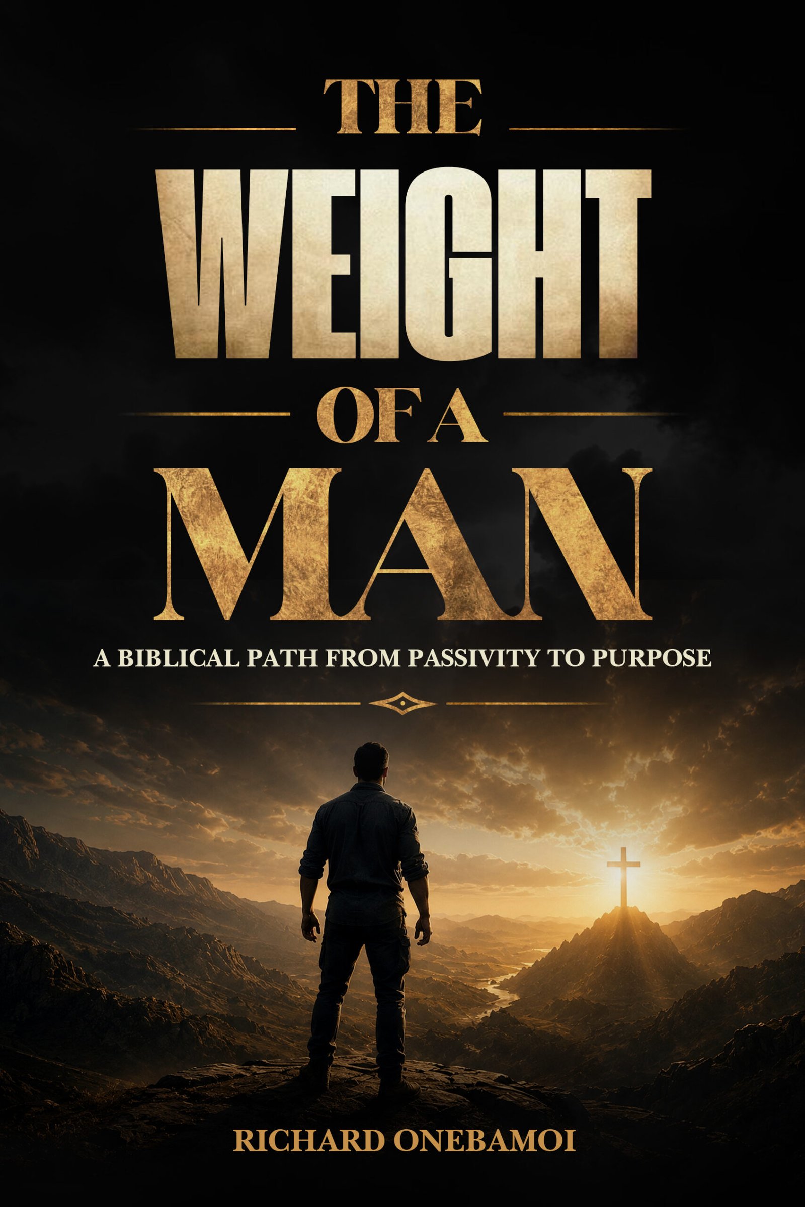 The Weight of a Man book cover – biblical guide for men’s spiritual growth and Christian leadership
